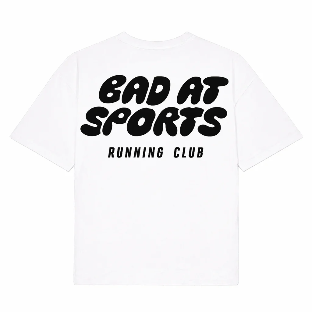 Bad At Sports White Organic T-Shirt