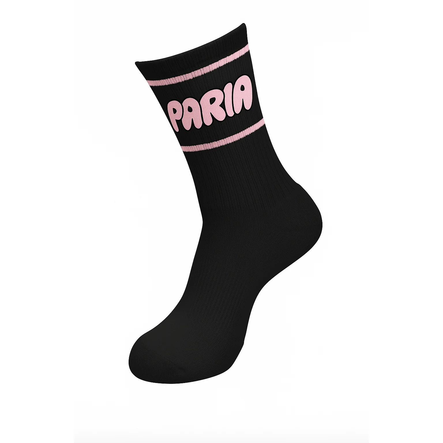 Black & Pink Tube Sock