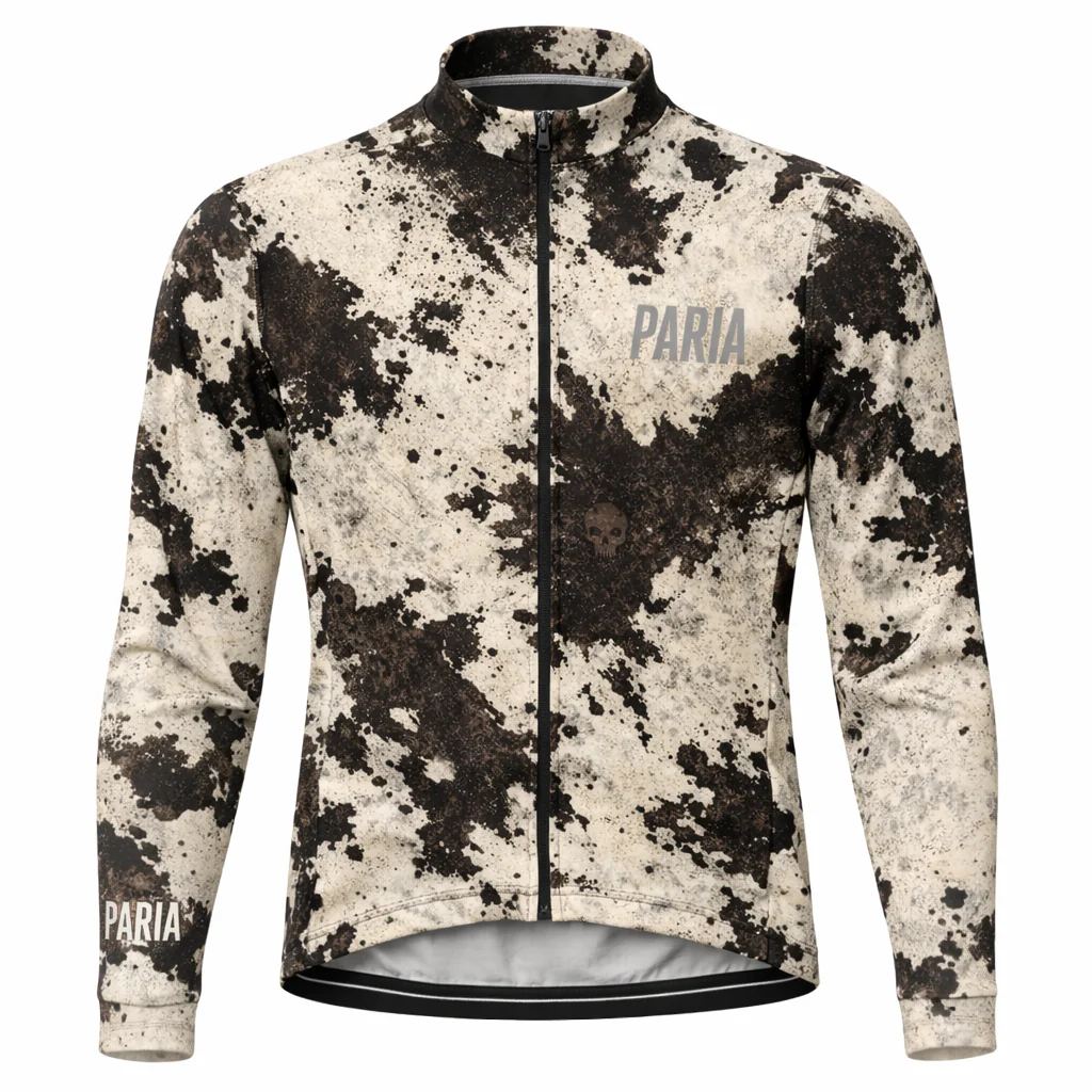 Cow Print Long Sleeve Cycling Jersey
