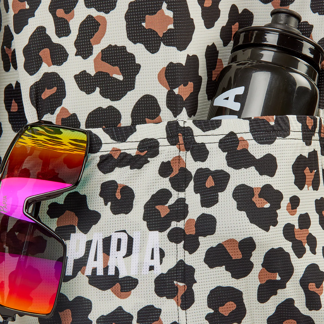 Leopard Print Short Sleeve Cycling Jersey - Image 4