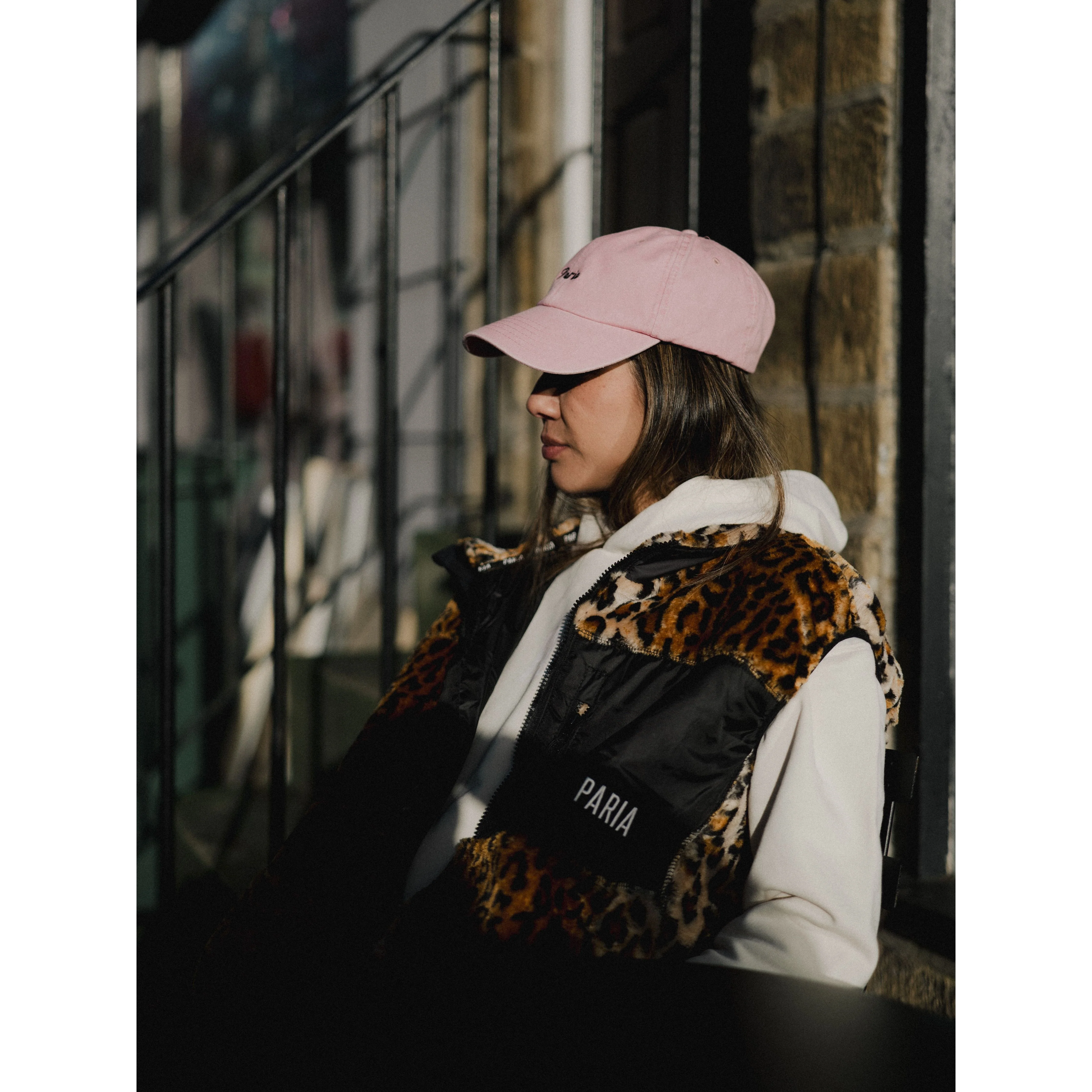 Animal Print Sherpa Fleece Commuter Cycling Gilet - Image 5