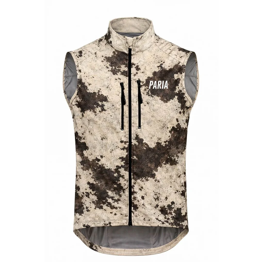 Men's Cow Print Cycling Gilet