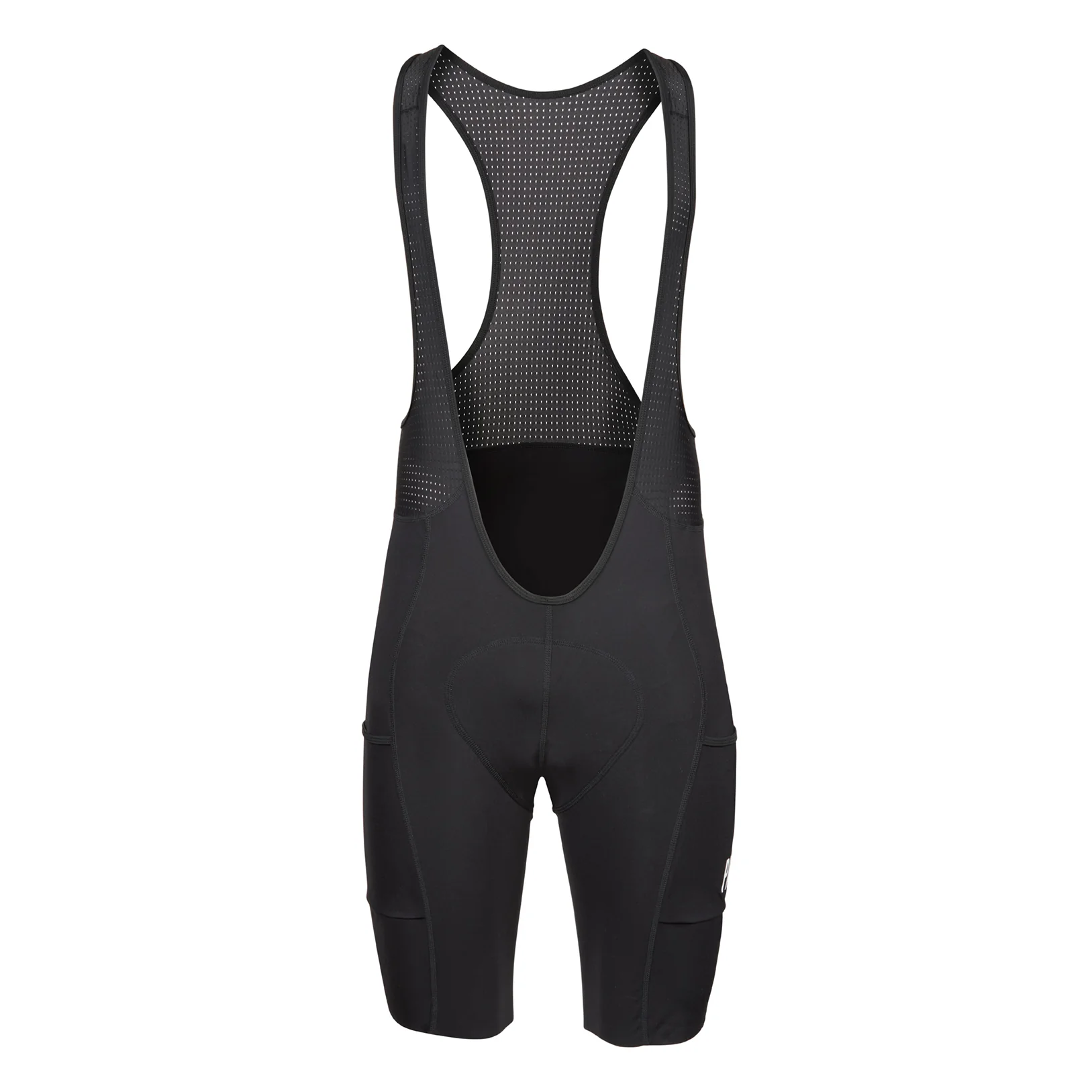 Mens Black Cycling Gravel Shorts with extra 5cm