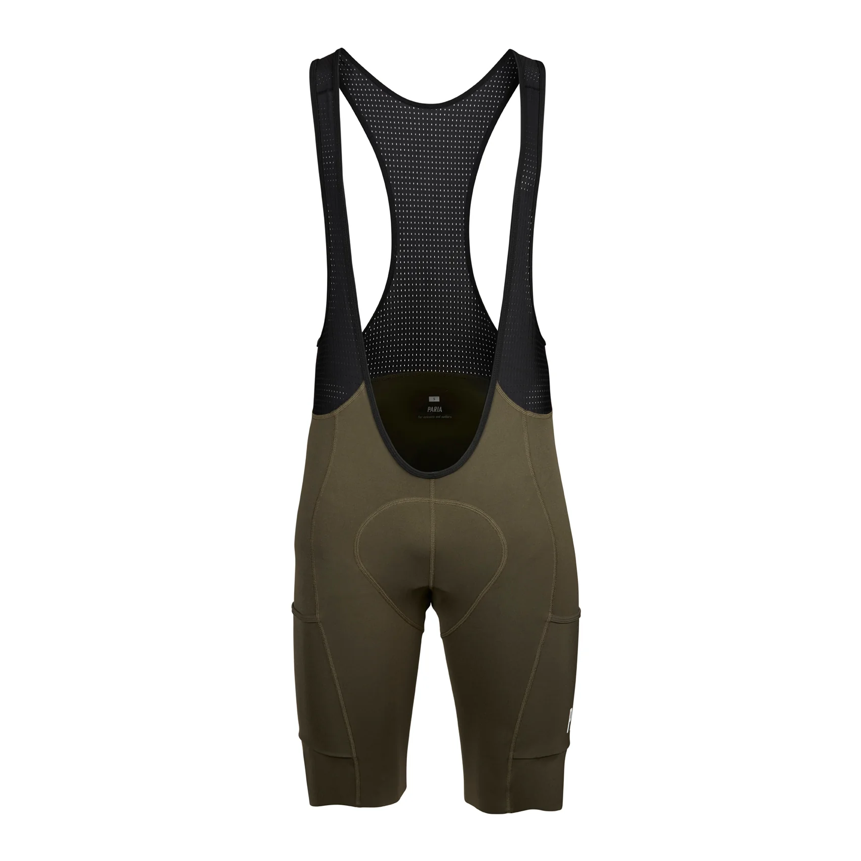Mens Khaki Cycling Gravel Shorts with extra 5cm