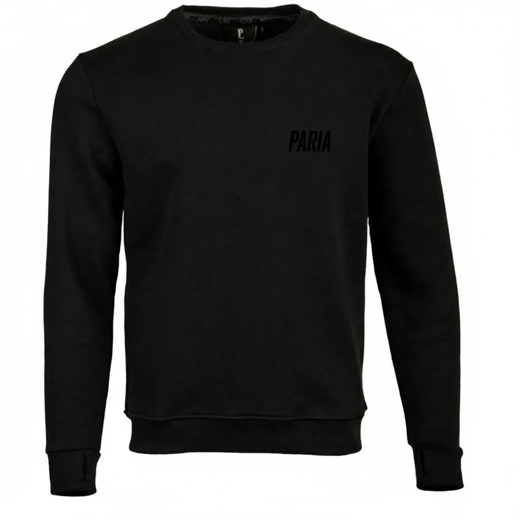 PARIA Core Black Utility Cycling Sweatshirt