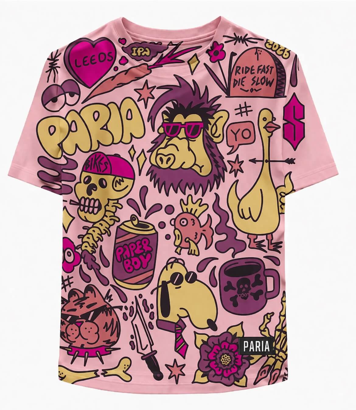 PARIA Paperboy Graphic Running Tee