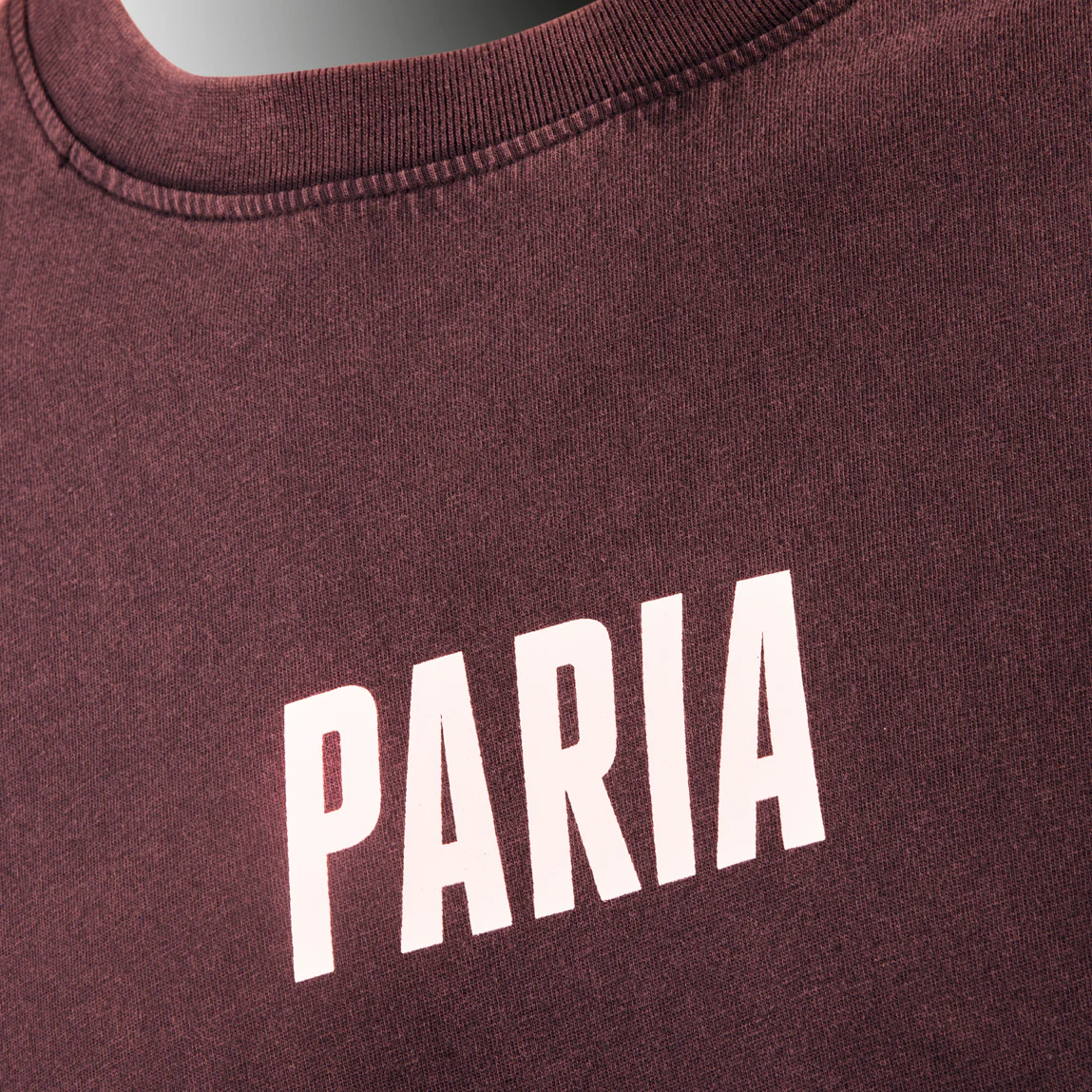 PARIA Raw Tee Burgundy - Image 2